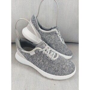 KIZIK Madrid Eco Knit Comfort Sneakers Gray Womens size 6 Easy Slip On